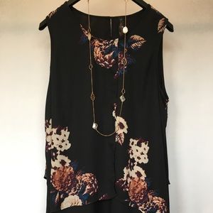 Melissa McCarthy Seven7 Asymmetrical Floral Top